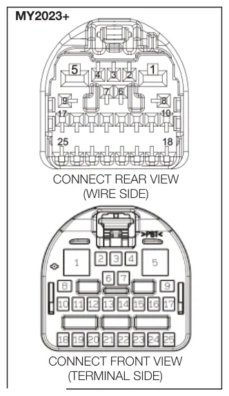 Figura 6, figura del manual del propietario Chelsea 210: Super Duty F-250/350/450/550/600, MY2020+, TODAS las instalaciones del switch de la toma de fuerza en cabina