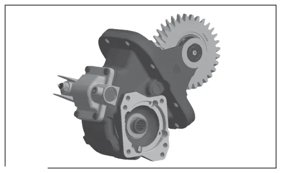 Figura 5, figura del manual del propietario Chelsea 238D: Detroit® DT12®, ajustes de holgura de la toma de fuerza y el adaptador