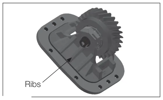 Figura 12, figura del manual del propietario Chelsea 238D: Detroit® DT12®, instalación del adaptador