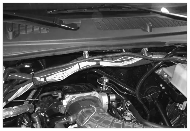 Figura 39, figura del manual del propietario Chelsea 247: Cableado fuera de la cabina, compartimiento del motor