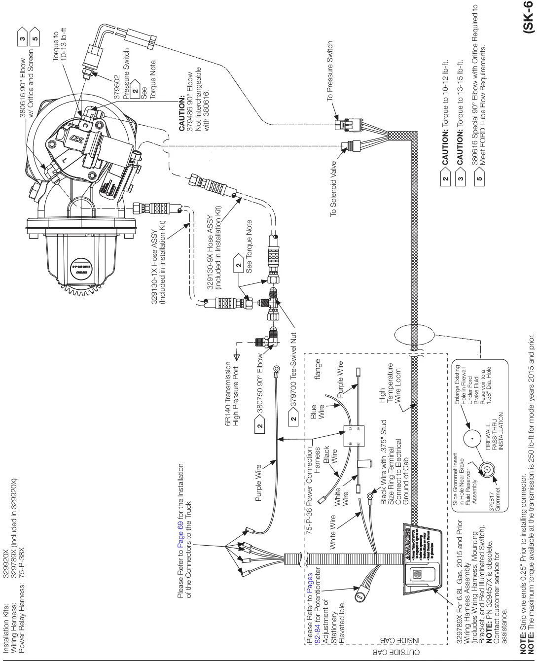 Figura del manual del propietario Chelsea 247: 272J sin control electrónico de exceso de velocidad (EOC)