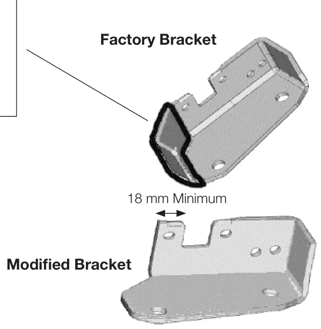 Figura del manual del propietario Chelsea 247: Soporte de TorqShift®, modificación en campo MY2005