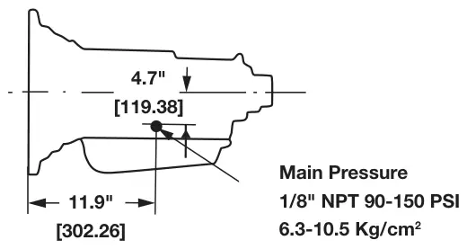 Figura del manual del propietario Chelsea 272: AT-540, 4 velocidades