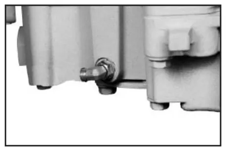 Fig. 9, figura del manual de servicio Chelsea 280: Montaje de la toma de fuerza en la transmisión para Allison