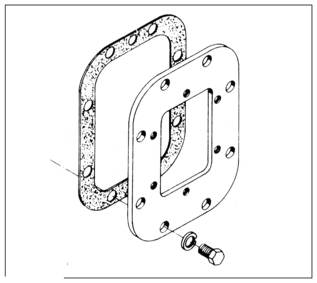 Figura 18, figura del manual del propietario Chelsea 442: Placas adaptadoras