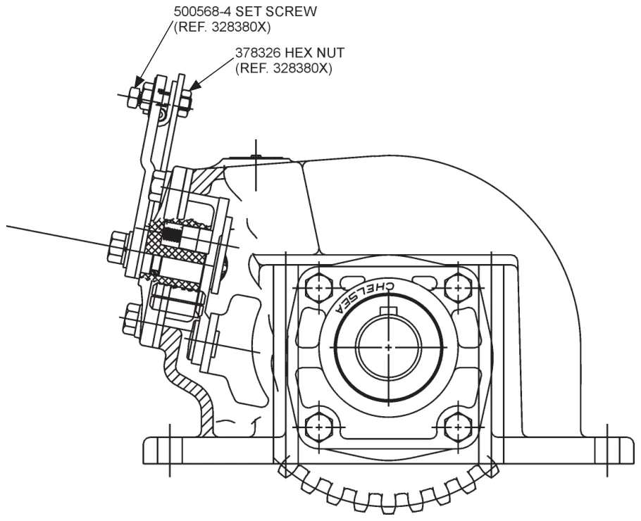 Figura del manual del propietario Chelsea 442: Instrucciones de instalación del control de cable*
