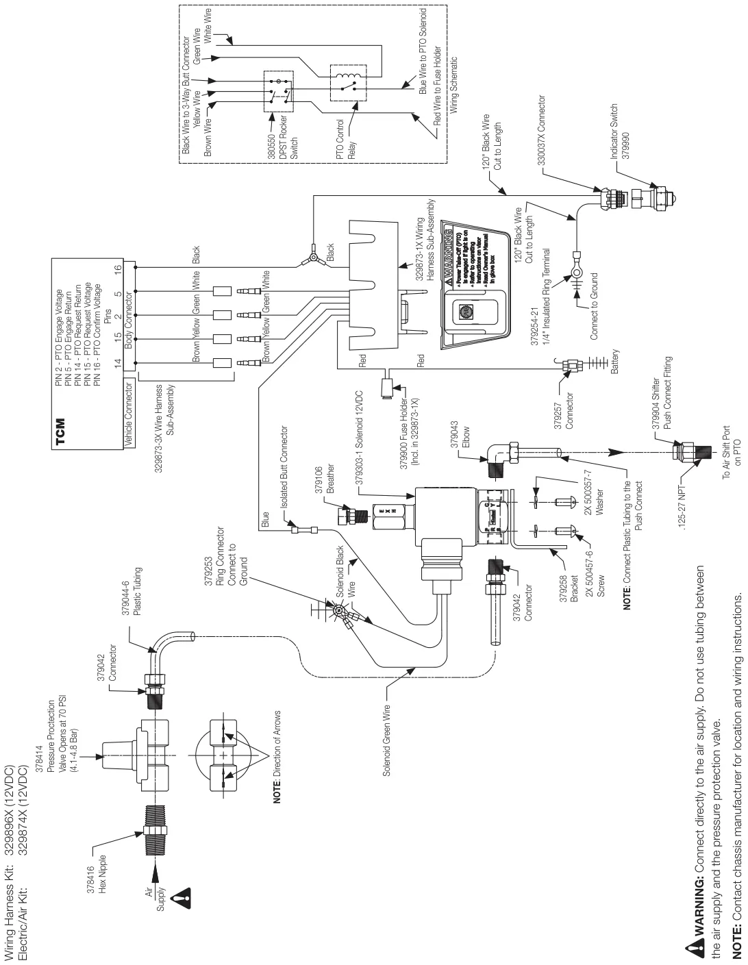 Figura del manual del propietario Chelsea 442: Eaton Procision™, Endurant HD™, opción de cambio D, cambio eléctrico con aire, series 442/489/680 (SK-591 Rev J)