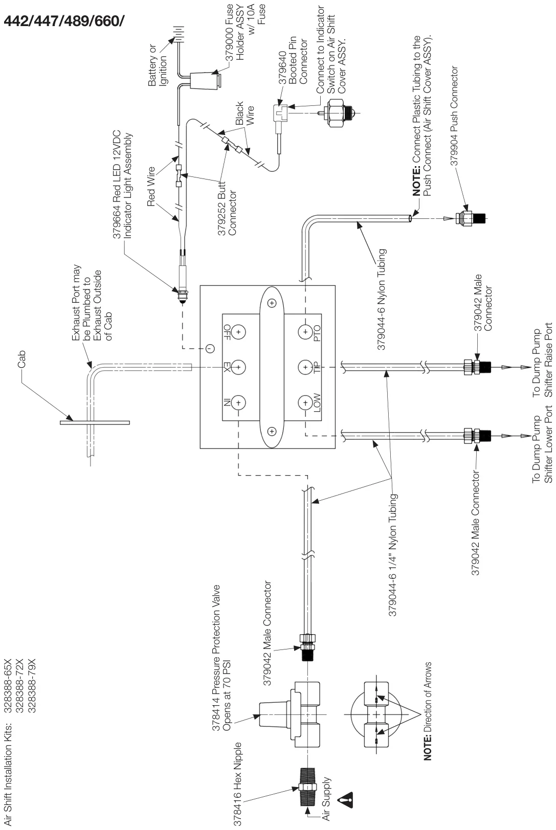 Figura del manual del propietario Chelsea 442: Cambio eléctrico con aire