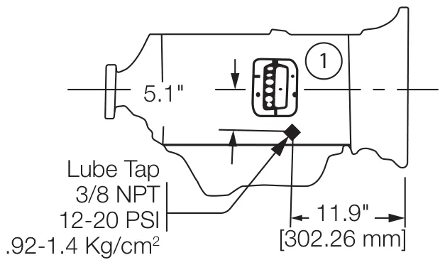 Figura del manual del propietario Chelsea 442: MT-30-42 (57 dientes), 6 velocidades