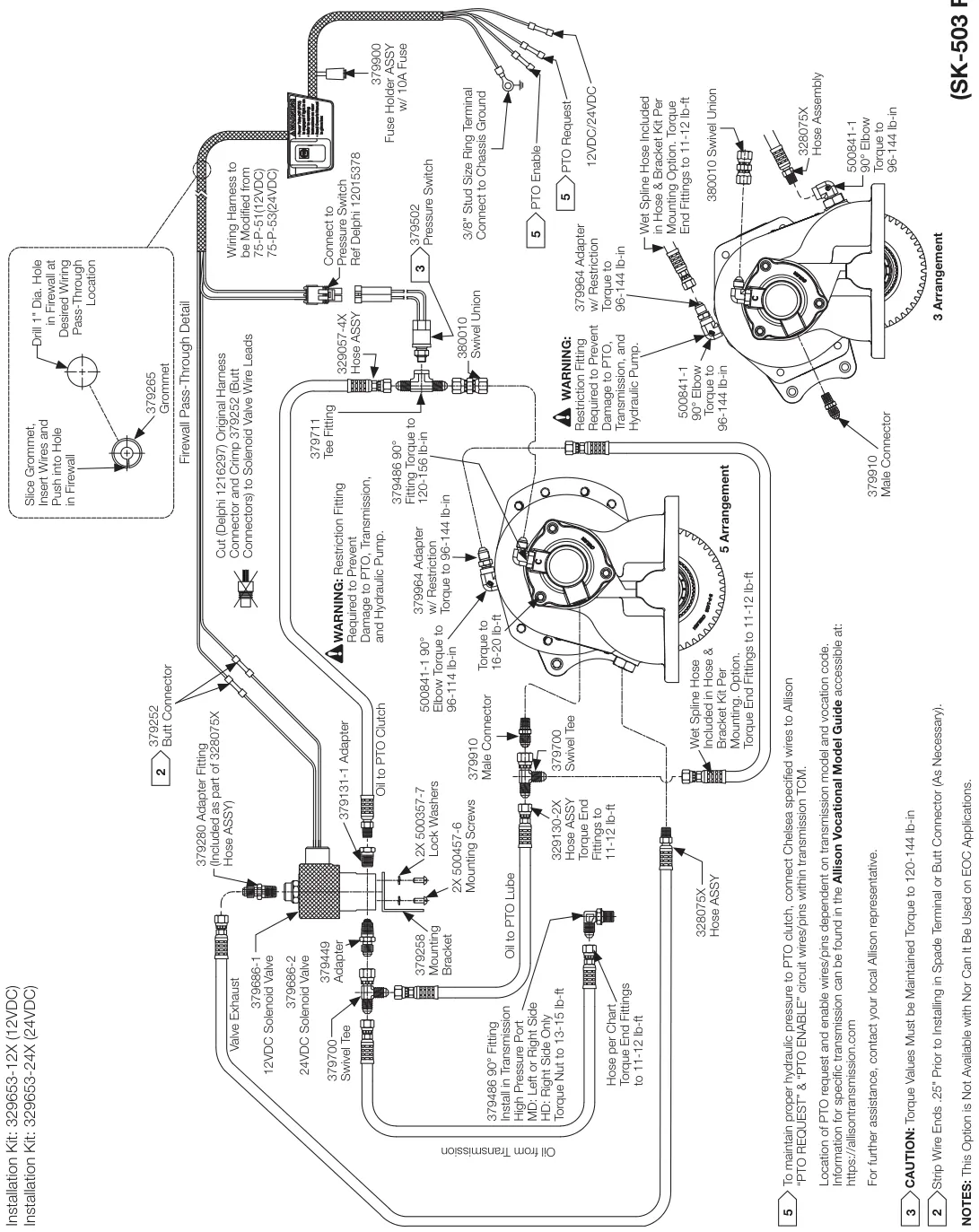 Figura del manual del propietario Chelsea 890: Eléctrico/hidráulico remoto sin EOC, serie 890/892
