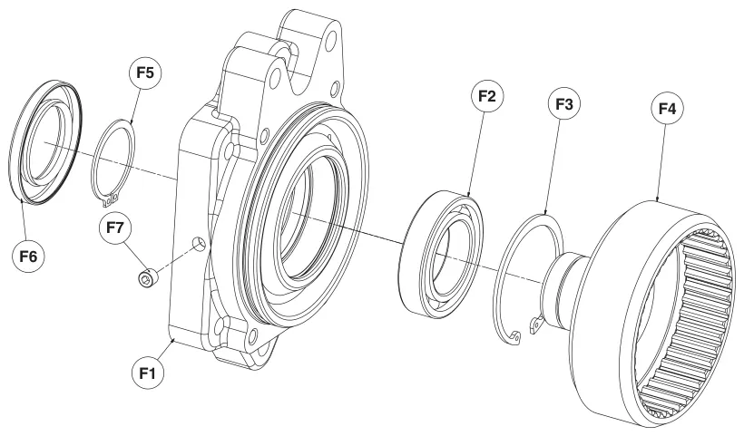 Figura del manual de servicio Chelsea 890: Desarmado