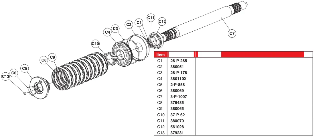 Figura del manual de servicio Chelsea 890: Cant.