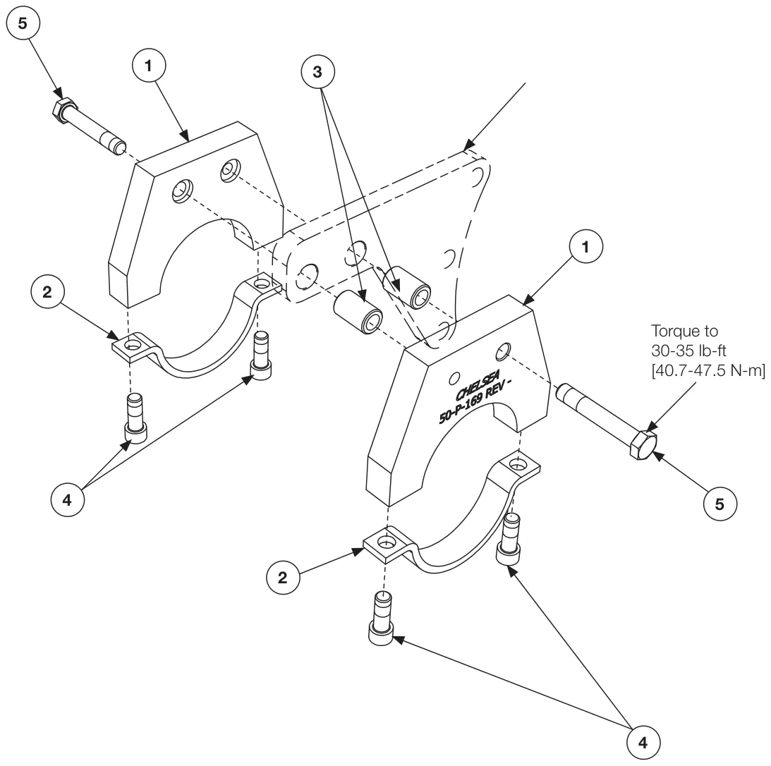 Figura del manual del propietario Chelsea XL: Ensamble del soporte, 329926X