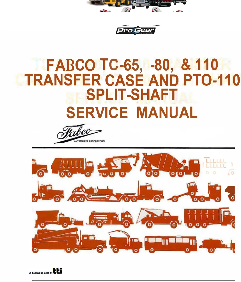 Figura del manual de servicio Fabco PTO-110: ilustración