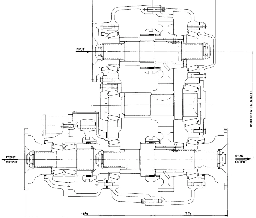 Figura del manual de servicio Fabco PTO-110: TC-65, TC-80, TC-110, CAJA DE TRANSFERENCIA
