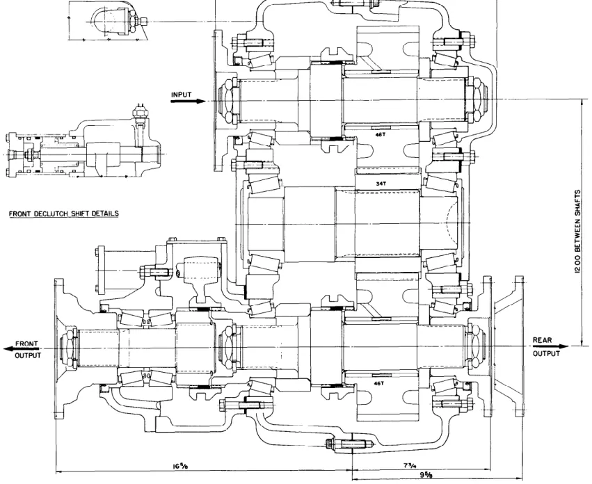 Figura del manual de servicio Fabco PTO-110: TC-65, TC-80, TC-110, CAJA DE TRANSFERENCIA
