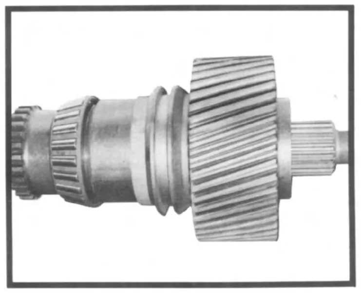 **Fig 14: Ensamble de la flecha de salida TC-110**, figura del manual de servicio Fabco PTO-110: Armado