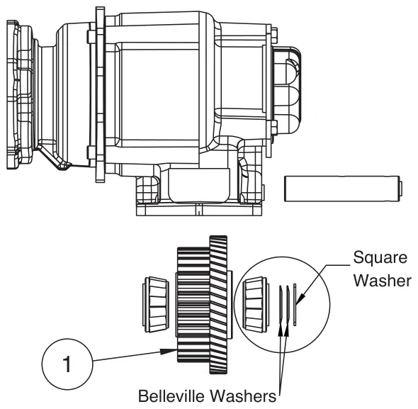 Figura del manual de servicio Muncie A30: INSTALACIÓN DEL BALERO DEL ENGRANE DE ENTRADA