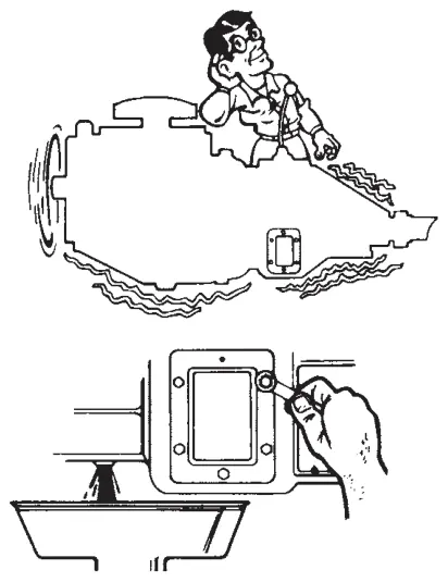 Figura del manual del propietario Muncie de 6 y 8 tornillos: INSTRUCCIONES DE INSTALACIÓN DE LA TOMA DE FUERZA