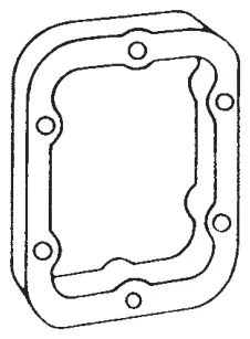 Figura del manual del propietario Muncie de 6 y 8 tornillos: Instalación del engrane adaptador