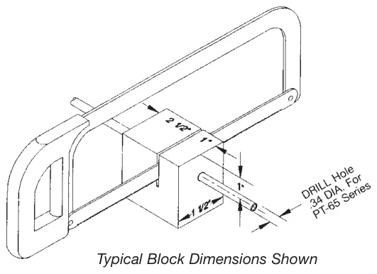 Figura del manual del propietario Muncie de 6 y 8 tornillos: Cable de toma de fuerza Deluxe (PT-65)