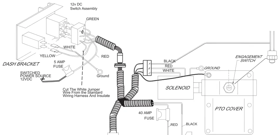 Figura del manual del propietario Muncie de 6 y 8 tornillos: instalación de lectra shift con eaton fuller ceemat